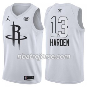 Män Houston Rockets Tröja James Harden 13 2018 All Star Jordan Brand Vit Swingman